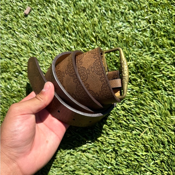 Men's Brown Leather Belt - Picture 1 of 4